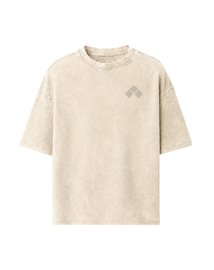 Kainos Stone Wash Oversized Puff Print Tee