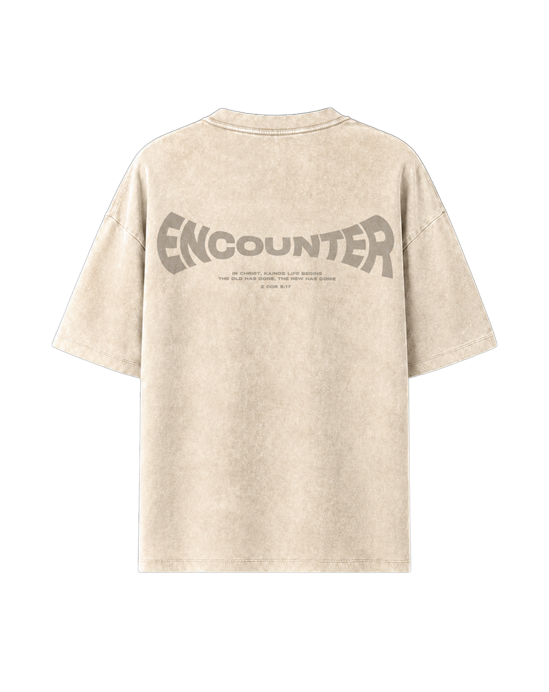 Kainos Stone Wash Oversized Puff Print Tee
